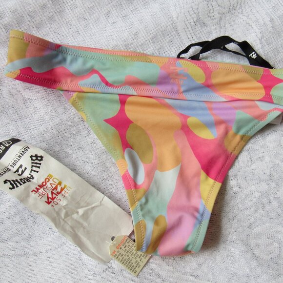 Billabong Bikini Bottom M/10 Swim Orange Multi - Picture 5 of 6